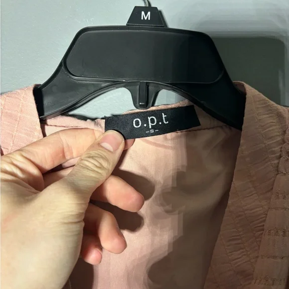 Anthropologie OPT Dusty Rose Peasant Midi Massaya Dress Size Small - Picture 5 of 5